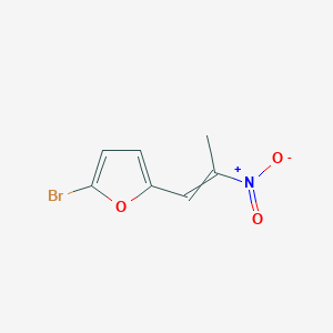 molecular formula C7H6BrNO3 B1375599 2-Bromo-5-(2-nitroprop-1-enyl)furan CAS No. 35950-37-9
