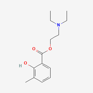 molecular formula C14H21NO3 B13756065 Benzoic acid, 2-hydroxy-3-methyl-, 2-(diethylamino)ethyl ester CAS No. 78330-01-5