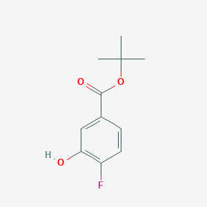 molecular formula C11H13FO3 B1375607 Tert-butyl 4-fluoro-3-hydroxybenzoate CAS No. 847943-90-2