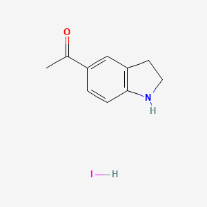molecular formula C10H12INO B13756083 1-(Indolin-5-yl)ethanone hydroiodide CAS No. 73747-52-1