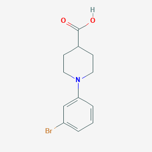 molecular formula C12H14BrNO2 B1375613 1-(3-Bromophenyl)piperidine-4-carboxylic acid CAS No. 1059536-36-5