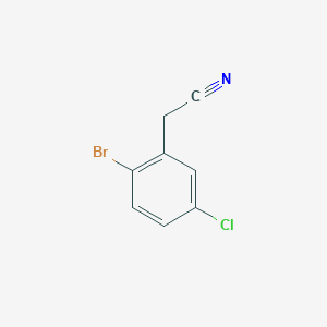 molecular formula C8H5BrClN B1375615 2-Bromo-5-chlorophenylacetonitrile CAS No. 127792-49-8