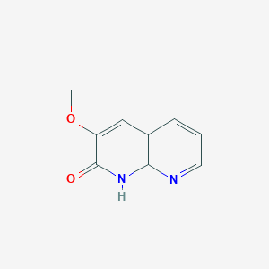 molecular formula C9H8N2O2 B13756157 3-methoxy-1,8-naphthyridin-2(1H)-one CAS No. 1150617-67-6