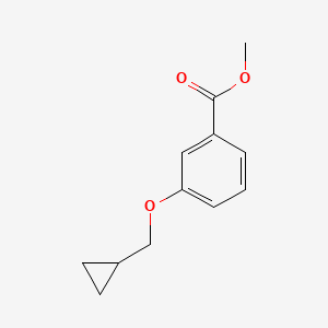 molecular formula C12H14O3 B13756163 Methyl 3-(cyclopropylmethoxy)benzoate CAS No. 1150617-70-1
