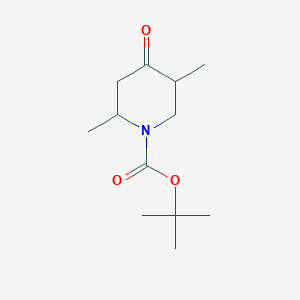 molecular formula C12H21NO3 B1375618 Tert-butyl 2,5-dimethyl-4-oxopiperidine-1-carboxylate CAS No. 1204654-37-4