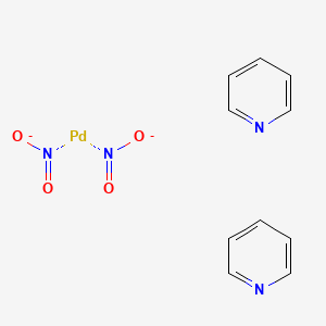 molecular formula C10H10N4O4Pd-2 B13756180 Dinitrobis(pyridine)palladium CAS No. 24670-00-6
