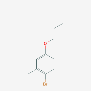 molecular formula C11H15BrO B1375619 1-Bromo-4-butoxy-2-methylbenzene CAS No. 176250-99-0