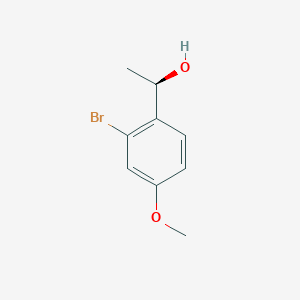 molecular formula C9H11BrO2 B1375621 (1R)-1-(2-bromo-4-methoxyphenyl)ethan-1-ol CAS No. 1232403-71-2