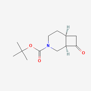 molecular formula C12H19NO3 B1375622 cis-tert-Butyl 8-oxo-3-azabicyclo[4.2.0]octane-3-carboxylate CAS No. 1251004-25-7
