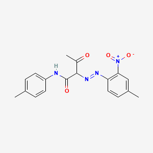 molecular formula C18H18N4O4 B13756268 2-((4-Methyl-2-nitrophenyl)azo)-3-oxo-N-(p-tolyl)butyramide CAS No. 57206-92-5