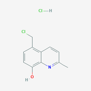 molecular formula C11H11Cl2NO B1375628 5-(Chloromethyl)-2-methylquinolin-8-ol hydrochloride CAS No. 103862-65-3