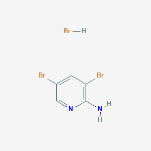 molecular formula C5H5Br3N2 B13756313 2-Amino-3,5-dibromopyridine hydrobromide 