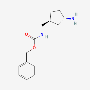 molecular formula C14H20N2O2 B1375632 Rel-benzyl N-{[(1S,3R)-3-aminocyclopentyl]methylcarbamate CAS No. 1312766-48-5