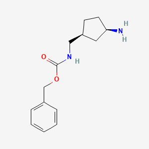 rel-benzyl N-{[(1S,3R)-3-aminocyclopentyl]methyl}carbamate