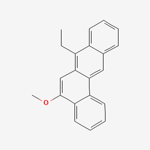 molecular formula C21H18O B13756345 BENZ(a)ANTHRACENE, 7-ETHYL-5-METHOXY- CAS No. 63020-60-0