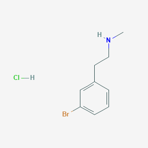 molecular formula C9H13BrClN B1375635 N-methyl-2-(3-bromophenyl)ethylamine hydrochloride CAS No. 214209-94-6