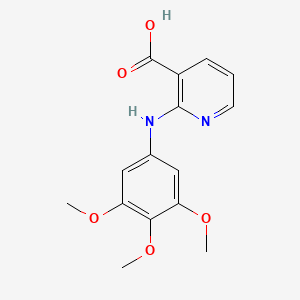 molecular formula C15H16N2O5 B13756350 2-(3,4,5-Trimethoxy-phenylamino)-nicotinic acid 