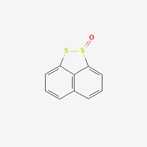 molecular formula C10H6OS2 B13756375 Naphthalene-1,8-disulfide-S-oxide CAS No. 49833-12-7