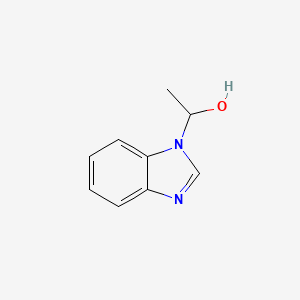 molecular formula C9H10N2O B13756376 1-(1H-Benzo[d]imidazol-1-yl)ethanol 