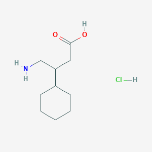 molecular formula C10H20ClNO2 B1375643 4-Amino-3-cyclohexylbutanoic acid hydrochloride CAS No. 78269-74-6