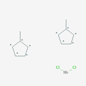 molecular formula C12H14Cl2Nb B13756537 Bis-(methylcyclopentadienyl)niobium dichloride 