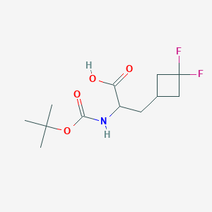 2-((tert-Butoxycarbonyl)amino)-3-(3,3-difluorocyclobutyl)propanoic acid