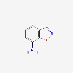 molecular formula C7H6N2O B1375660 Benzo[d]isoxazol-7-amine CAS No. 88237-22-3