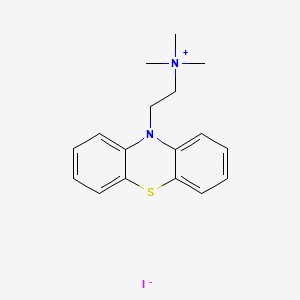 molecular formula C17H21IN2S B13756606 Trimethyl(2-phenothiazin-10-ylethyl)ammonium iodide CAS No. 77985-02-5
