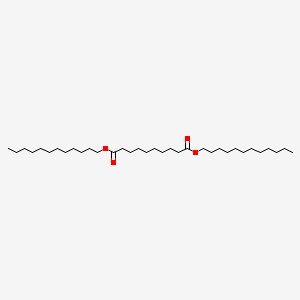 molecular formula C34H66O4 B13756650 Didodecyl sebacate CAS No. 2432-88-4