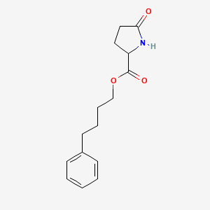 molecular formula C15H19NO3 B13756670 4-Phenylbutyl 5-oxoprolinate CAS No. 60555-59-1