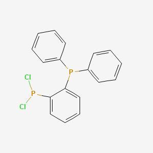 molecular formula C18H14Cl2P2 B13756699 Dichloro-(2-diphenylphosphanylphenyl)phosphane CAS No. 223742-01-6