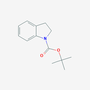 molecular formula C13H17NO2 B137567 tert-Butyl indoline-1-carboxylate CAS No. 143262-10-6