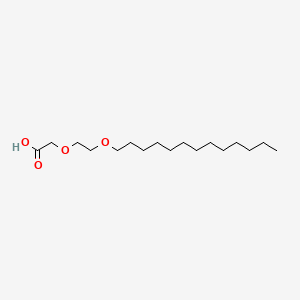 molecular formula C17H34O4 B13756716 [2-(Tridecyloxy)ethoxy]acetic acid CAS No. 105391-16-0