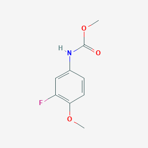 molecular formula C9H10FNO3 B13756719 Methyl 3-fluoro-4-methoxyphenylcarbamate 