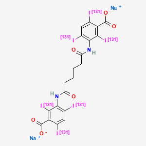 molecular formula C20H12I6N2Na2O6 B13756786 Iodipamide sodium I 131 CAS No. 24360-85-8