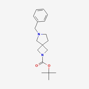 B1375679 tert-Butyl 6-benzyl-2,6-diazaspiro[3.4]octane-2-carboxylate CAS No. 1352926-14-7