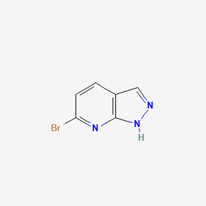 molecular formula C6H4BrN3 B1375682 6-溴-1H-吡唑并[3,4-b]吡啶 CAS No. 934560-92-6