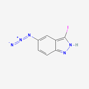 molecular formula C7H4IN5 B1375683 5-Azido-3-iodo-1H-indazole CAS No. 876365-97-8