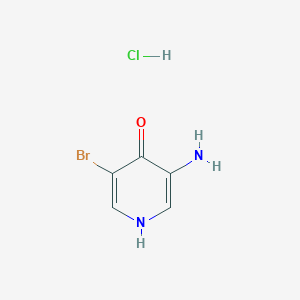 molecular formula C5H6BrClN2O B1375684 3-Amino-5-bromopyridin-4-ol hydrochloride CAS No. 856161-17-6