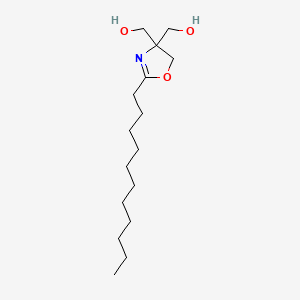 molecular formula C16H31NO3 B13756843 2-Undecyl-2-oxazoline-4,4-dimethanol CAS No. 24448-01-9