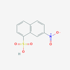 molecular formula C10H7NO5S B13756858 7-Nitronaphthalene-1-sulfonic acid CAS No. 54220-77-8