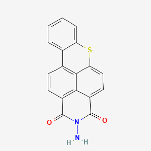 molecular formula C18H10N2O2S B13756889 2-Amino-1H-thioxantheno(2,1,9-def)isoquinoline-1,3(2H)-dione CAS No. 52204-19-0