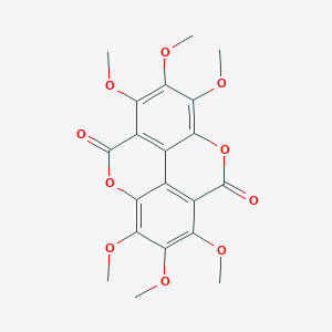 molecular formula C20H18O10 B13756894 Hexamethycoruleoellagic acid 