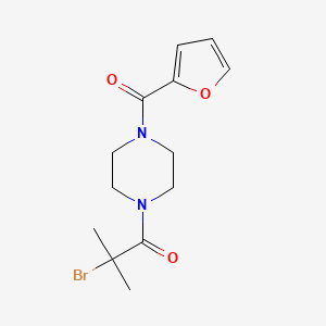 molecular formula C13H17BrN2O3 B1375691 1-(2-Bromo-2-methylpropanoyl)-4-(2-furoyl)piperazine CAS No. 1365961-85-8