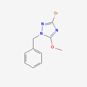 molecular formula C10H10BrN3O B1375692 1-benzyl-3-bromo-5-methoxy-1H-1,2,4-triazole CAS No. 1415719-60-6