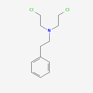 molecular formula C12H17Cl2N B13756930 Phenethylamine, N,N-bis(2-chloroethyl)- CAS No. 1138-79-0