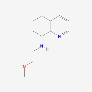 molecular formula C12H18N2O B1375695 N-(2-methoxyethyl)-5,6,7,8-tetrahydroquinolin-8-amine CAS No. 1423029-49-5