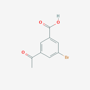 molecular formula C9H7BrO3 B13756958 3-Acetyl-5-bromobenzoic acid 