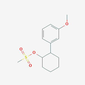 molecular formula C14H20O4S B13756970 2-(3-Methoxyphenyl)cyclohexyl methanesulfonate CAS No. 5124-91-4