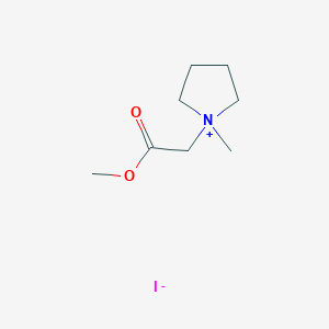 molecular formula C8H16INO2 B13756981 1-Carboxymethyl-1-methylpyrrolidinium iodide methyl ester CAS No. 22041-28-7